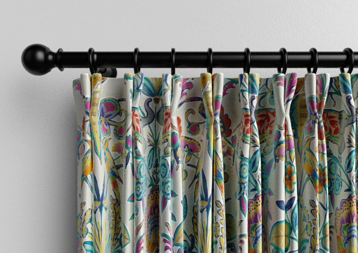 Bangalore Faux Silk, Azure Glow - Made to Measure Curtain - Image 10